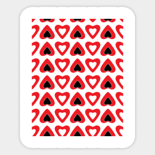 A Love Pattern of Hearts Sticker